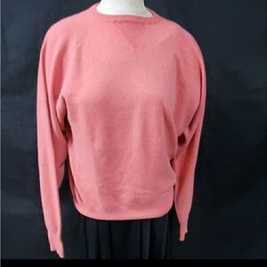 Erdos Coral Pink Cashmere Sweater Size Medium